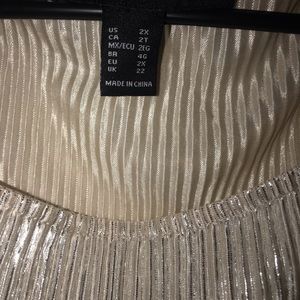 Sparkly champagne colored dress